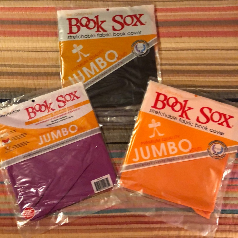 Set of 3 book sox jumbo size